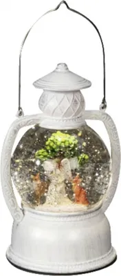 Productafbeelding van Sneeuwlantaarn led tafereel met engel 20x12,4cm Konstsmide