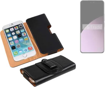 Produktbild von K-S-Trade Schützhülle Handyhülle kompatibel mit Xiaomi Civi 4 Pro Holster Gürtel Tasche Schutzhülle Handy-Tasche Smartphone Case Seitentasche