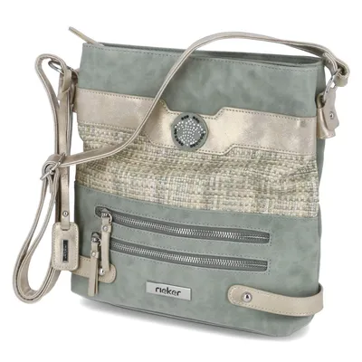 Produktbild von Rieker Damen Crossbody Bag/ Schultertasche/ Umhängetasche Grün Kunstleder S