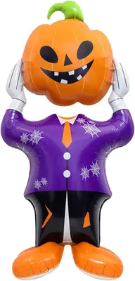 Zdjęcie produktu dla Balon foliowy Halloween dynia dekoracja imprezowa