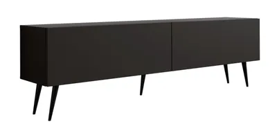 Produktbild von TV-SCHRANK : Mattschwarz, Schwarze Beine, 170 x 52 x 32 cm