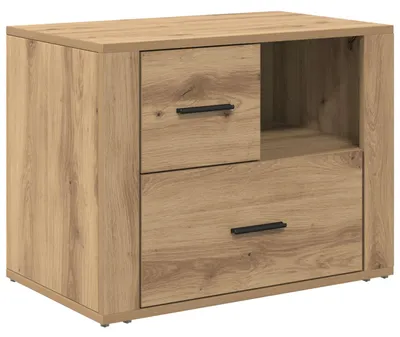 Image de Cabinet de chevet avec tiroir Chêne artisanal 35 x 60 x 50 cm