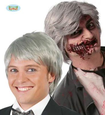 Immagine prodotto di Parrucca grigia per capelli corti da uomo