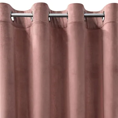 Produktbild von Eurofirany ROSA Vorhang Samt Velvet Ösen -1 STK. Weich Edel Gardine 200g/m² Elegant Glatt Einfarbig Flauschig Modern Klassisch Wohnzimmer Schlafzimmer