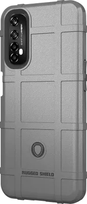 Produktbild von Mobigear Rugged Shield  Realme 7 Hülle Flexibles TPU Backcover Stoßfest - Grau