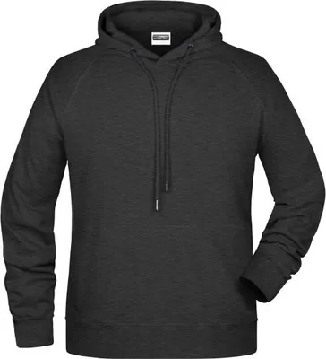 Produktbild von Men's Hoody Kapuzensweat mit Raglanärmeln black-heather, Gr. S