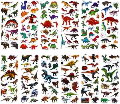 Obrázek produktu pro 3D samolepky s dinosaury pro děti