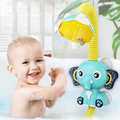 Produktbild von MEIYOU Bad Spielzeug Baby Wasser Spiel Elefanten Modell Wasserhahn Dusche Elektrische Wasser Spray Spielzeug Für Kinder Schwimmen Bad Kleinkind Spielzeug