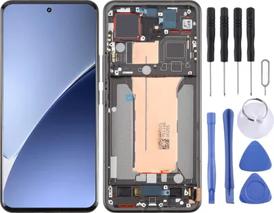 Immagine prodotto di Per Xiaomi 15 Pro Display LCD AMOLED con cornice di ricambio di riparazione Nero