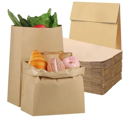 Obrázok produktu pre TRANKIELO® - 50 papierových vrecúšok z kraft papiera, rozmer 30x20x12 cm - Ekologické, biologicky odbúrateľné, vhodné na darčeky a oslavy