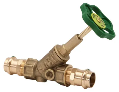 Produktbild von Schlösser Armaturen FREISTROMVENTIL, PRESSANSCHL.IG O.ENTL, ST.SP, DN20, PRESS 22, DVGW