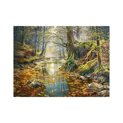 Zdjęcie produktu dla Puzzle 2000 Wspomnienie z jesiennego lasu Castor