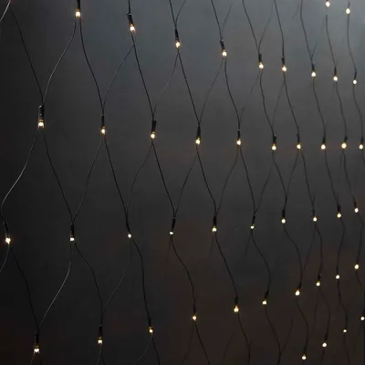 Produktbild von Nedis Dekorative Netzlichter - Warmweiss - 160 LED's - 2 x 1 m - Lichteffekte: 7 - Innen- und Aussenbereich - Netzstromversorgung