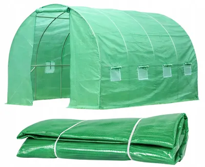 Obrázek produktu pro Ekspand | Fólie do skleníku – zelená – 3 x 4,5 m – odolná proti UV záření – 8 oken