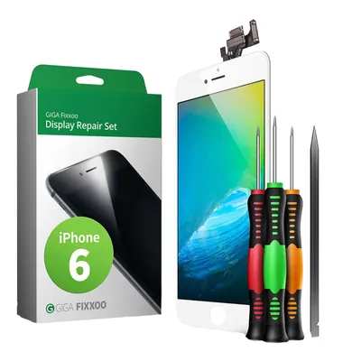 Produktbild von GIGA Fixxoo iPhone 6 Display Komplettset weiß