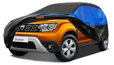 Obrázok produktu pre Ochranný obal na auto, vodeodolný a priedušný, pre model Renault Duster (ročníky 2010-2024), farby: čierna, modrá