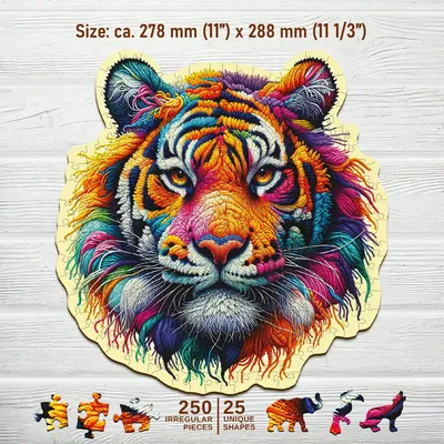 Produktbild von WoodenCity Holztiger Puzzle 250 Teile