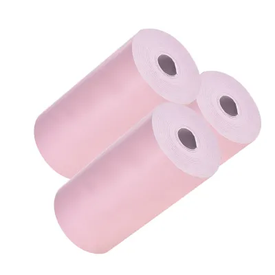 Produktbild von 3 Rollen Farbige Thermopapierrolle, 57x30mm, Fotopapier für Rechnungen, Quittungen und Klardruck, PeriPage A6-Thermodrucker PAPERANG P1/P2 Fotodrucker