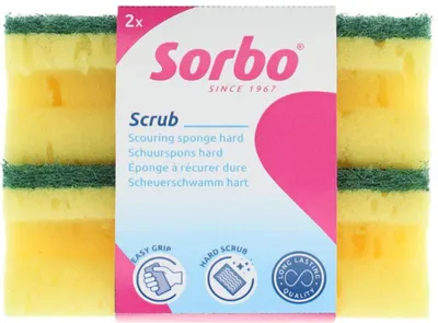 Produktbild von Sorbo Scheuerschwamm mit Griff Set a 2 xl