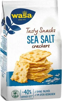 Produktbild von Wasa Delicate Crackers Sea Salt Meersalz ofengebacken hauchdünn 180g