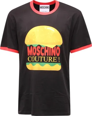 Productafbeelding van 0581AQ heren T-shirt MOSCHINO COUTURE, zwart