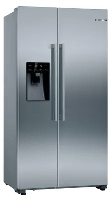 Produktbild von Bosch KAD93AIEP Side-by-Side Kühlkombination Freistehend 562 l E Edelstahl