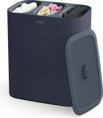 Image de Joseph Joseph Tota Trio noir 90L panier à linge