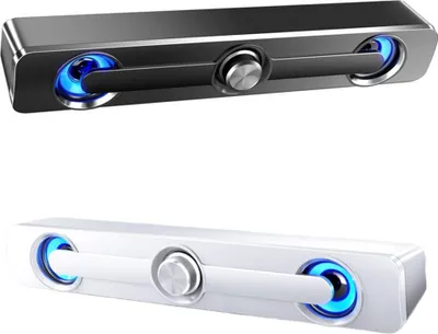 Image de Ordinateur filaire Haut-parleur stéréo Bluetooth, son surround basse stéréo - Noir
