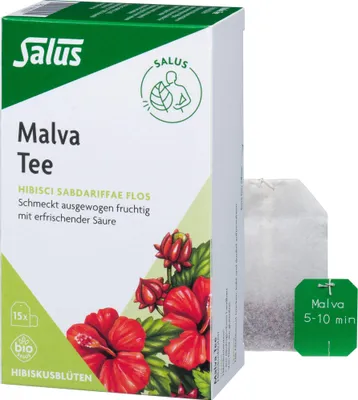 Produktbild von Salus Malva Tee, Hibiskusblüten, Hibisci sabdariffae flos 15 St