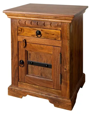 Produktbild von MASSIVMOEBEL24.DE Nachttisch Akazie 45x40x60 honig lackiert OXFORD #270