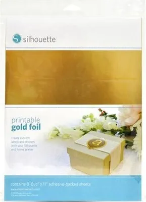 Produktbild von Silhouette Gold Folie bedruckbar für Aufkleber Etiketten