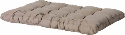 Produktbild von Palettenkissen >Basic< in taupe, 50% BW 45% Polyester - 80x10x120cm (BxHxT)