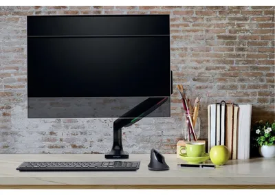 Produktbild von Kensington SmartFit One-Touch Single Monitorarm, Klemme, 9 kg, 33 cm (13"), 86,4 cm (34"), Höhenverstellung, Schwarz
