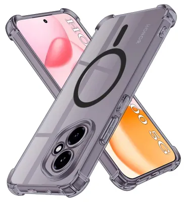 Obrázok produktu pre Techsuit - Shockproof Clear Silicone MagSafe kryt na Honor 400 - dymovo čierny