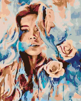 Produktbild von Zuty - Malen nach Zahlen - ROSA FRAU, 40x50 cm, ohne Keilrahmen