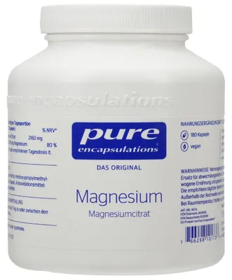 Obrázek produktu pro Pure Encapsulations Magnesium Magnesium Citrate Capsule, 180 kapslí. Kapsle
