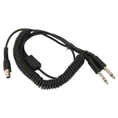 Obrázok produktu pre Adaptačný kábel pre náhlavnú súpravu Mini XLR do GA Dual Plugs, Adaptačný kábel pre náhlavnú súpravu Mini XLR s 5-pinovým konektorom do GA Dual Plugs, Adaptačný kábel pre náhlavnú súpravu David Clark Avcomm ASA, Adaptačný kábel pre náhlavnú súpravu Mini XLR s 5-pinovým konektorom do General Aviation Dual Plugs, Adaptačný kábel pre náhlavnú súpravu pre duálne konektory GA PJ055 a PJ068, Adaptačný kábel pre náhlavnú súpravu pre letectvo