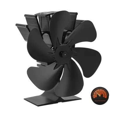 Immagine prodotto di Jopassy Ventilatore per stufa a 6 pale Ventilatore per stufa Ventilatore elettrico Ventilatore per stufa per caminetto Stufe a legna Stufe a basso rumore