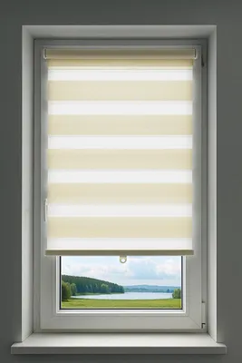 Produktbild von Doppelrollo Klemmfix Ohne Bohren Duo Rollo Zebrarollo creme 90cm