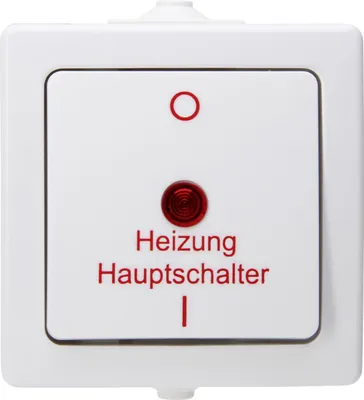 Produktbild von Kopp Nautic Heizungshauptschalter, Aufputz, für Feuchtraum, 250V (10A), IP44, 565302003, arktis-weiß