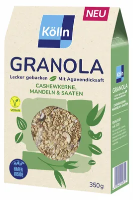 Produktbild von Kölln Granola Cashewkerne, Mandeln & Saaten, 350g