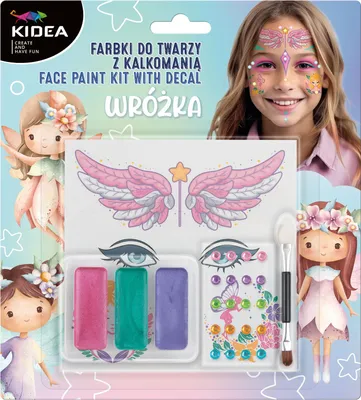 Produktbild von Gesichtsfarben mit Diamanten und Kidea-Feen-Aufkleber