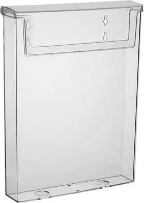 Immagine prodotto di Portadepliant DIN A4 / portavolantini con coperchio per esterno / scatola per brochure / resistente alle intemperie