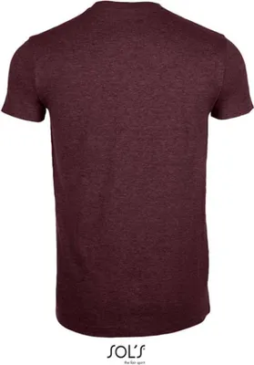 Produktbild von SOLs 00580 | Imperial Fit Herren T-Shirt - Farbe: Heather Oxblood - Größe: M