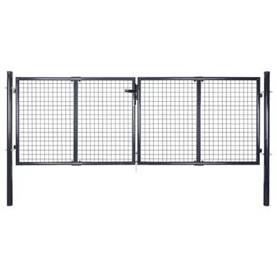 Immagine prodotto di Vidaxl Cancello a rete 289x75 cm zincato Stahl grau