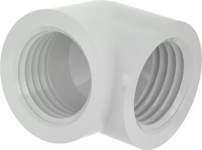 Produktbild von Barrow Adapter 90 Grad G1/4 Zoll IG auf G1/4 Zoll IG - weiß