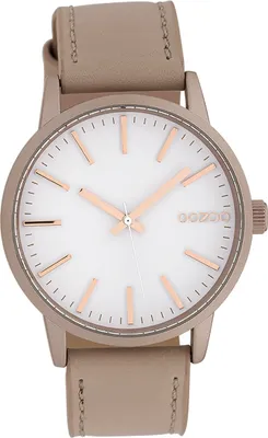 Produktbild von Oozoo Leder Damen Uhr Analog Quarzuhr Armband rosa Timepieces D2UOC10017