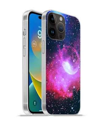 Produktbild von MuchoWow® Handyhülle Schutzhülle Hülle für Apple iPhone 14 Pro - Softcase Universum - Planeten - Rosa - Jungen - Mädchen - Kinder Silikon Softcase Handy Hülle - Umschlag
