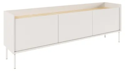 Immagine prodotto di Selsey TV Lowboard 175 cm: Mobile TV moderno in laminato bianco