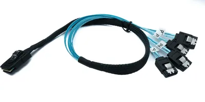 Immagine prodotto di SYSTEM-S SFF-8087 cavo da 50 cm da Mini SAS 36 pin a 4x SATA 7 pin per schede madri di dischi rigidi RAID